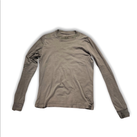 Rick Owens Crew Neck Long Sleeve T Shirt - Picture 2 of 7